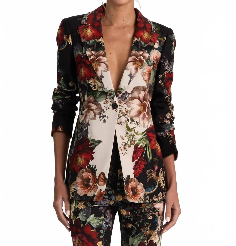NEW ALICE + OLIVIA breann blazer in floral